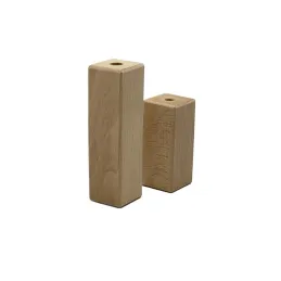Pied de meuble en bois 45x45 AGOS / Hêtre verni