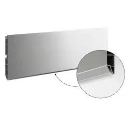 Plinthe de cuisine en plastique / Aluminium brossé