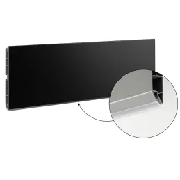 Plinthe de cuisine en plastique / Noir mat