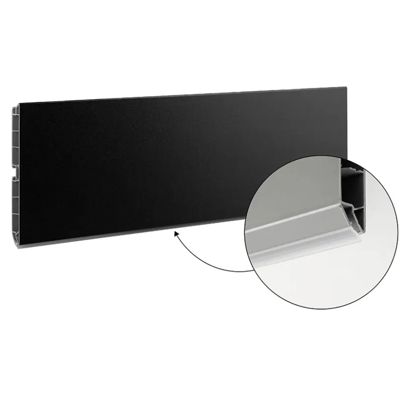 Plinthe de cuisine en plastique / Noir mat