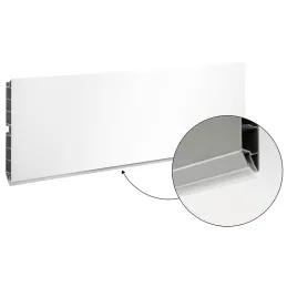 Plinthe de cuisine en plastique / Blanc brillant