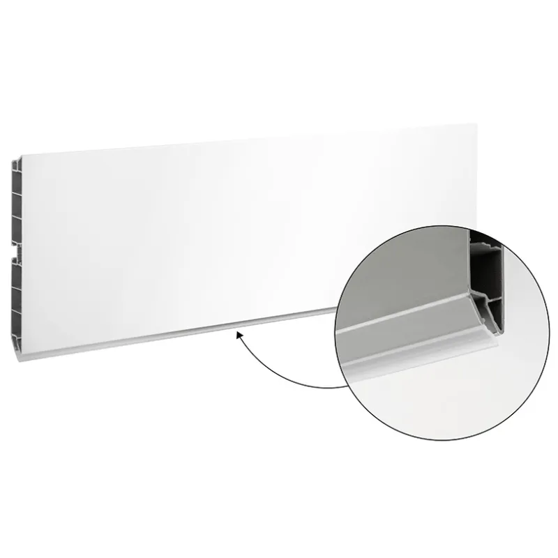 Plinthe de cuisine en plastique / Blanc brillant