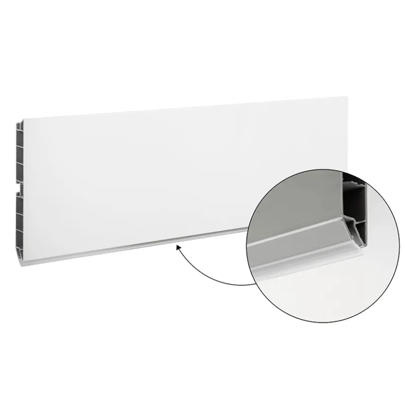 Plinthe de cuisine en plastique / Blanc mat