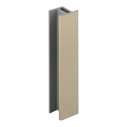 Raccord de plinthe traversant / Acier inoxydable brossé