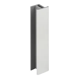 Connecteur continu pour plinthe / Aluminium brossé