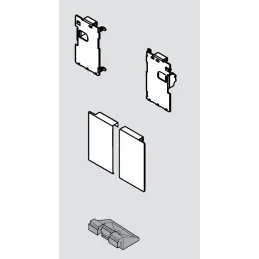 Support de façade LEGRABOX pour tiroir intérieur « M » / Inox