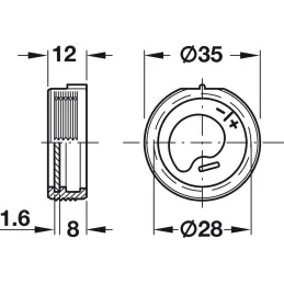 Quincaillerie de suspension pour miroir avec crochet