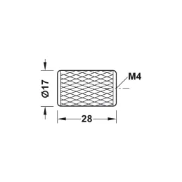 Bouton de meuble VALDERO / Noir mat – Anthracite