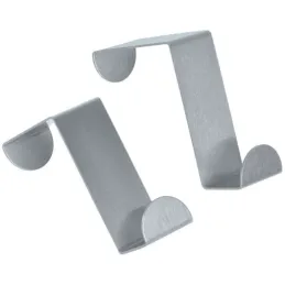 Patère de porte Z / Acier inoxydable – 2 pièces
