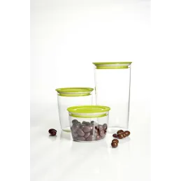 Boîte de conservation alimentaire 1,2 L / transparente - jaune