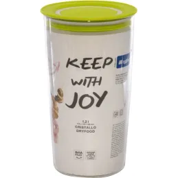 Boîte de conservation alimentaire 1,2 L / transparente - jaune