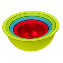 Ensemble coloré de bols avec passoire – 4 pièces