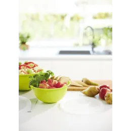 Bol en plastique avec couvercle CARUBA 1,8 L / Vert