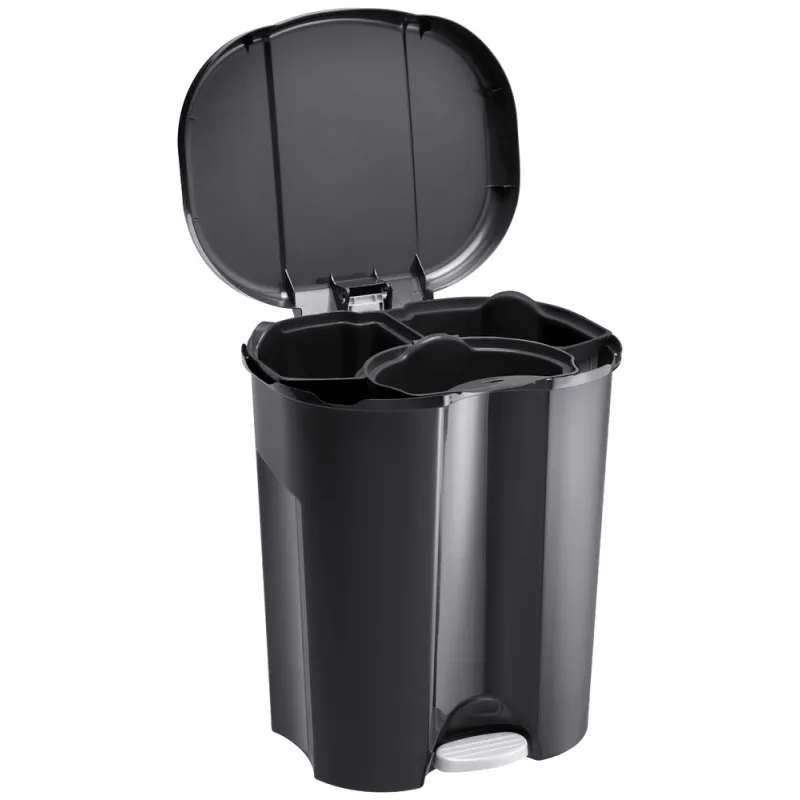 Poubelle TRIO 2x15L + 1x10L / Noire