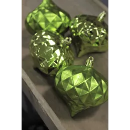 Set de décorations suspendues DIAMANT – 4 pièces / Vert