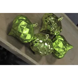 Set de décorations suspendues DIAMANT – 4 pièces / Vert