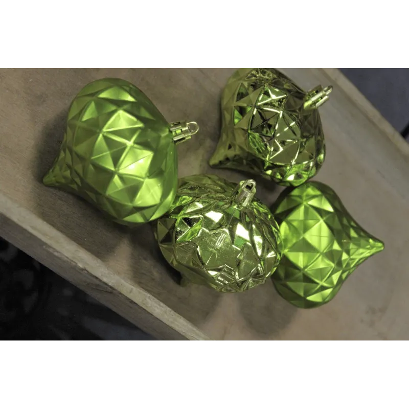 Set de décorations suspendues DIAMANT – 4 pièces / Vert