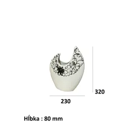 Vase en céramique MAGIC / Blanche