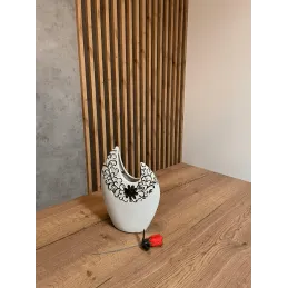 Vase en céramique MAGIC / Blanche