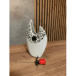 Vase en céramique MAGIC / Blanche