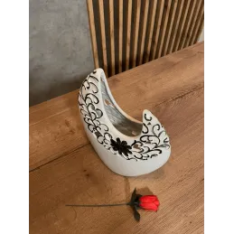Vase en céramique MAGIC / Blanche