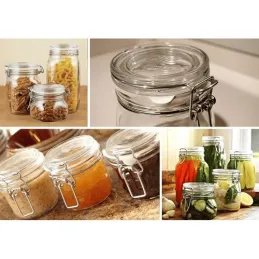 Boîte alimentaire en verre 1,0 L / Transparente