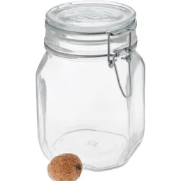 Boîte alimentaire en verre 1,0 L / Transparente