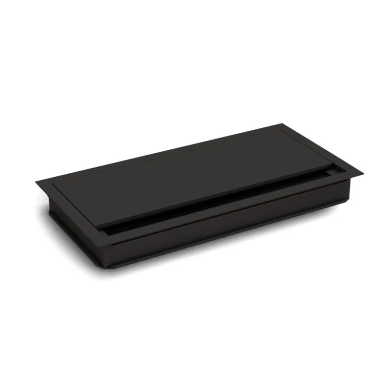 Passe-câbles VIDAL 240 x 120 mm avec amortissement / Noir