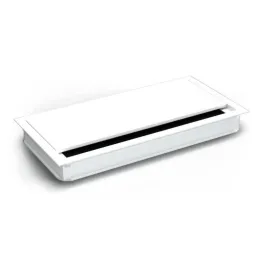 Passe-câbles VIDAL 240 x 120 mm avec amortissement / Blanc