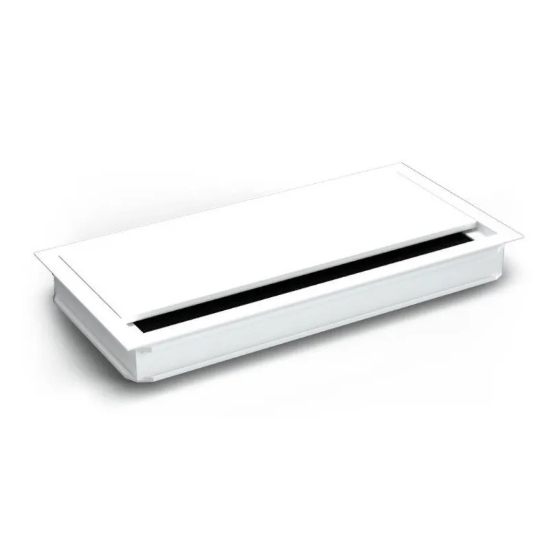 Passe-câbles VIDAL 240 x 120 mm avec amortissement / Blanc