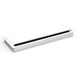 Passe-câbles VIDAL 320 x 120 mm avec amortissement / Blanc