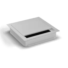 Passe-câbles VIDAL 120 x 120 mm avec amortissement / Aluminium