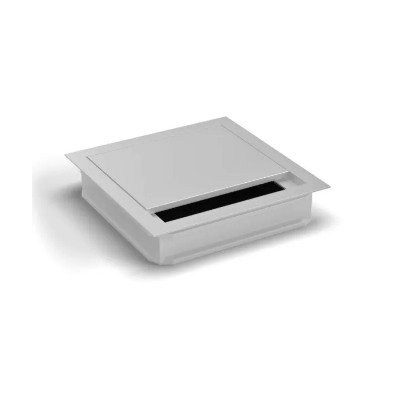 Passe-câbles VIDAL 120 x 120 mm avec amortissement / Aluminium