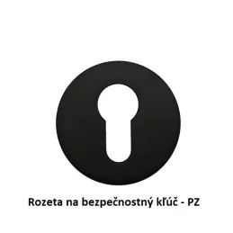 Poignée sur rosace BRIA / Noir mat