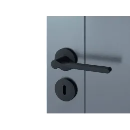 Poignée sur rosace BRIA / Noir mat