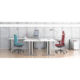 Pied de structure de table Desk Bar TEMPO T 600 / gris