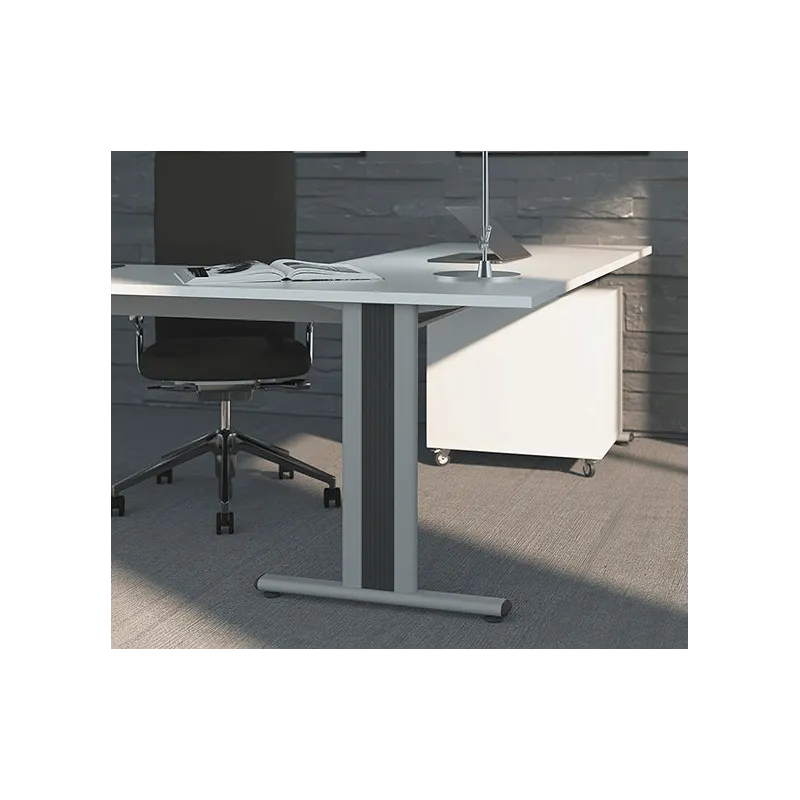 Pied de structure de table Desk Bar TEMPO T 600 / gris
