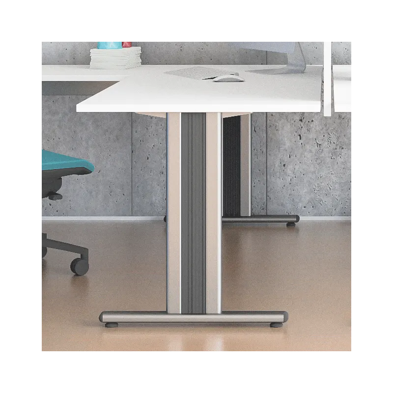 Pied de structure de table Desk Bar TEMPO T 400 / gris