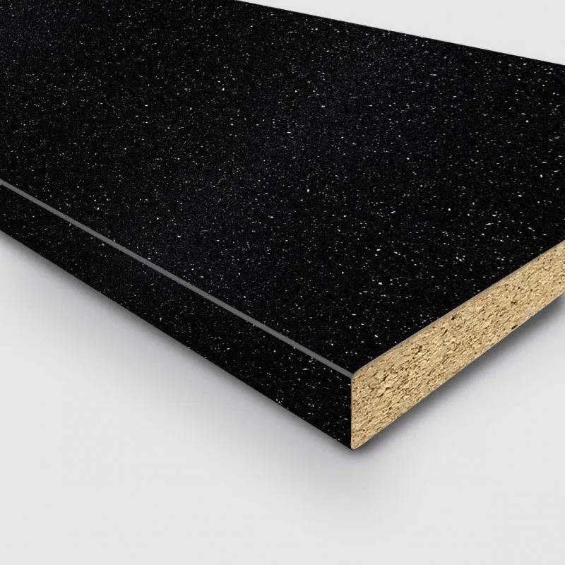 Plan de travail KRONOSPAN Andromeda noir mat (chant ABS) / K218 GM
