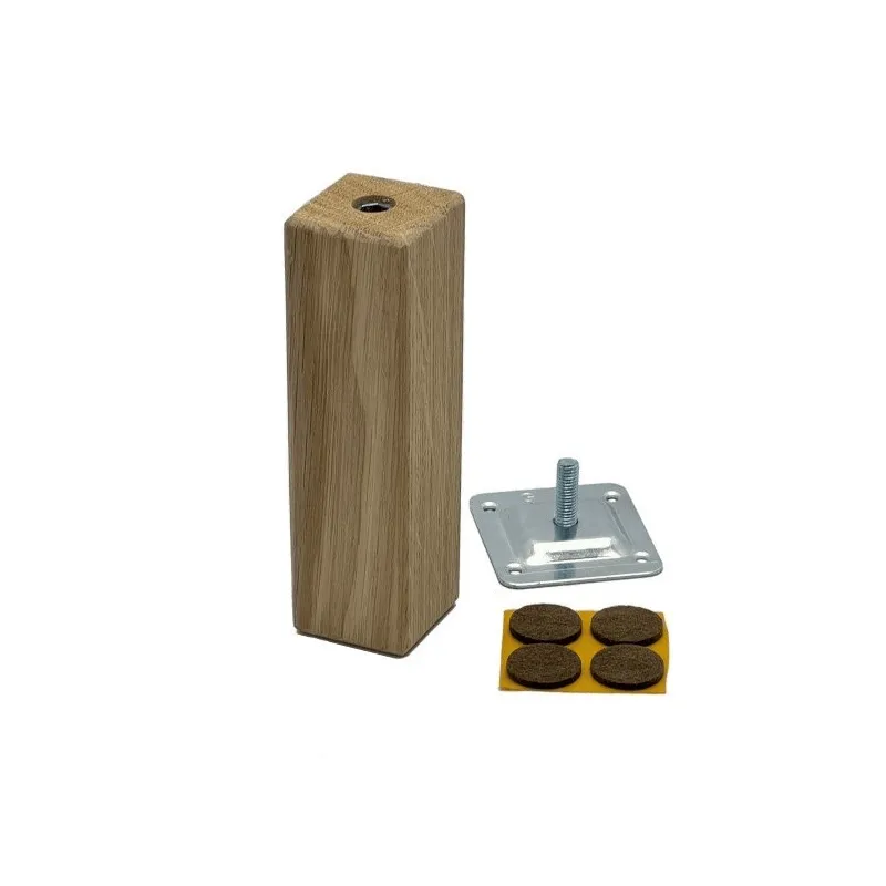 Pied de meuble en bois 45x45 AGOS / Chêne brut
