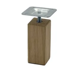 Pied de meuble en bois 45x45 AGOS / Chêne verni