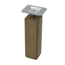 Pied de meuble en bois 45x45 AGOS / Chêne verni