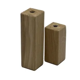 Pied de meuble en bois 45x45 AGOS / Chêne verni
