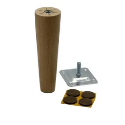 Pied de meuble en bois D45 AGOS II / Chêne brut