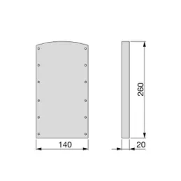 Support de cintre SUPERIOR – 2 pièces / Chrome