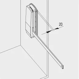 Support de cintre SUPERIOR – 2 pièces / Chrome