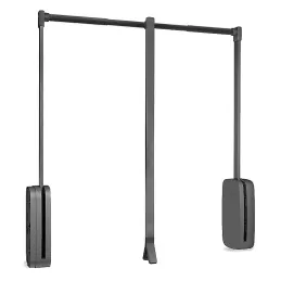 Porte-manteau rabattable DELUXE / Titane