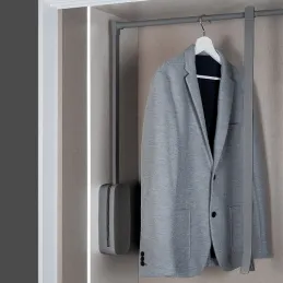 Porte-manteau rabattable DELUXE / Titane