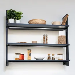 Système modulaire de rayonnage ZERO 900 mm / Noir mat