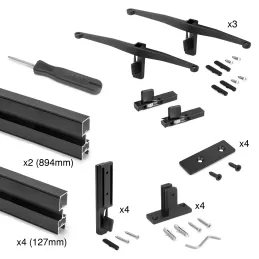 Système modulaire de rayonnage ZERO 900 mm / Noir mat